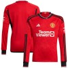 Officiële Voetbalshirt Manchester United Thuis 2023-24 Lange Mouw - Heren